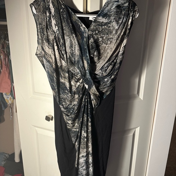Helmut Lang silk acid-wash print mini dress, size 6 - Picture 3 of 4